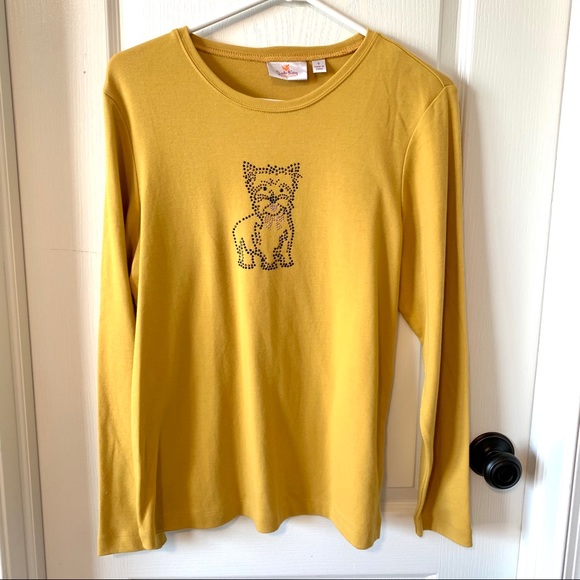 QUACKER FACTORY Embellished Dog Long Sleeve Top—Sm - Picture 5 of 11
